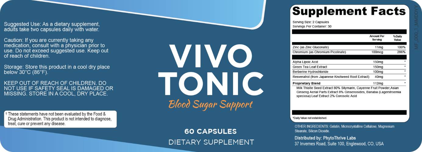 Vivo Tonic Supplement Fact